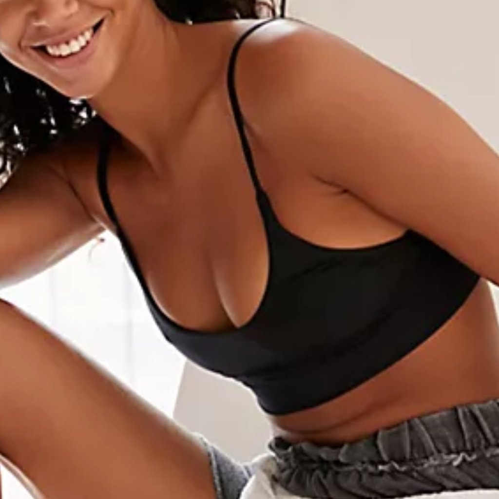 Free People We Are Hah Cami Brhah Bralette Noir Black